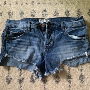 Free people jean shorts w26